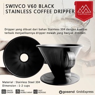 Swl01B Black Stainless V60 Swivco 1-2 Cup Coffee Dripper