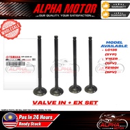 OEM STANDARD SPEC VALVE SET INTAKE EXHAUST LC135 (5YP) Y15ZR/ FZ150I (2PV) YAMAHA YSUKU