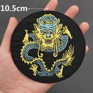 Dragon Cartoon Domineering dragon Embroidered Velcro Sticker Cloth Sticker AD