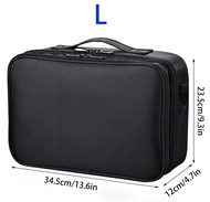 Original Makeup Case 3 Layers Cosmetic Organizer Brush Bag Barber Train Case Makeup Artist Box for H