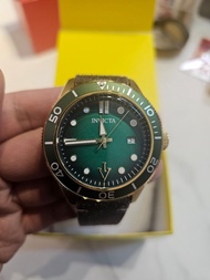 Invicta Vintage 44mm 綠圈綠面 NH35A自動機械錶