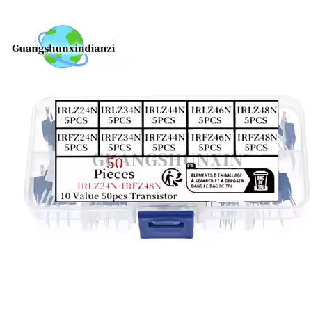 50PCS 10 values IRLZ24N IRLZ34N IRLZ44N IRLZ46N IRLZ48N IRFZ24N IRFZ34N IRFZ44N IRFZ46N IRFZ48N seri