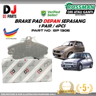 DJ PARTS , FRONT BRAKE PAD BRAKE PAD PERODUA KANCIL