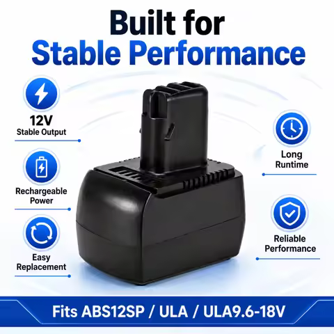 12V 3000mAh SC Ni-MH Rechargeable Battery Pack Compatible ABS12SP ULA ULA9.6-18 Cordless Drill Power