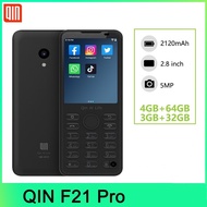Qin F21 Pro 32GB/64GB Mobile Phone 2.8'' IPS Touch Screen 480*640P 5MP Camera Cellphone 2120mAh WiFi