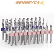 WENNEYU Mini CNC Drilling Bit Punch Tool PCB Twist Drill Wood CNC Drill Carbide CNC Milling Cutter
