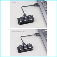 UTAKEE 3Keys Programmable Mini Keypad Mechanical Keyboard Copy Pastes Ctrl C V Programmer Shortcut W