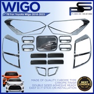 Toyota Wigo August  2017 2018 2019 2020 2021 2022 2023 2024 Chrome / Wigo Accessories Parts / Garnis