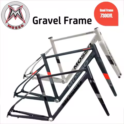 700C MOSSO 730GVL GRAVEL Frame Disc Brake Road Bike Aluminum Alloy Frame with Carbon Fork 12x142mm T