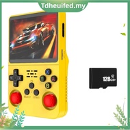 R36S Handheld Game Console 3.5 Inch IPS Screen 128GB Video Game Console Dual 3D Joystick 3200mah Bat
