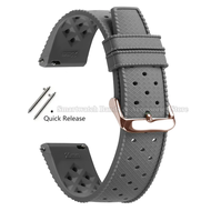 For 2025 NEW  Tropic Silicone Watch Strap 18mm 20mm 22mm for Seiko for Fossil Wrist Band for Oris Qu