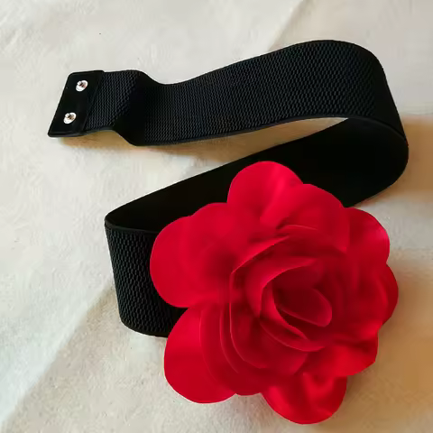 2018 Ballroom Latin Dance Accessories Samba Dancing Flower Belt Elastic Waist Girdle Lady Competitio