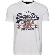 Men's cotton T-shirt Superdry Mens Vintage Logo Narrative T-Shirt 4XL , 5XL , 6XL
