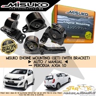 MISUKO Perodua Axia 1.0 (2014-2016) Auto / Manual ( With Bracket ) Premium Engine Mounting Set