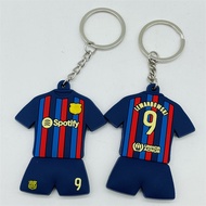 Soccer dolls 9# Lewandowski Rubber Kit keychain