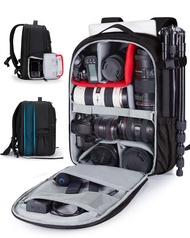 BAGSMART Camera Backpack, Expandable DSLR SLR Camera Bags for Photographers, Photography Travel Back
