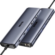 SSK Dock USB C 8K Por Thunderbolt 4 , monitor Docking Station MacBook 3 , Hub da 10 Gbps , doppio HD