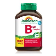 Jamieson - 天然維他命B雜丸120粒 抗疲勞增強體能 減肥促進新陳代謝 B50 (參考效期: 01/2026*)