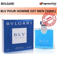 Bvlgari BLV Pour Homme EDT for Men (50ml) Eau de Toilette Bulgari Blue [Brand New 100% Authentic Perfume/Fragrance]