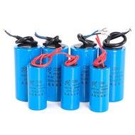Water Pump Capacitor CD60 Blue Capacitor 450V 300UF 100uF 450V Motor Starter