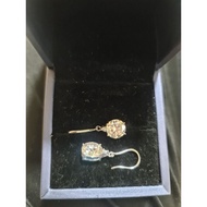 2*3ct Earrings Lab-grown Diamond Mossanite with GRA certificate and card