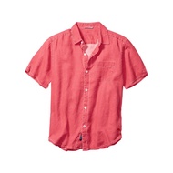 Tommy Bahama Men's Square Collar Short Sleeve Casual Shirt - Solid Color with Chest Pocket