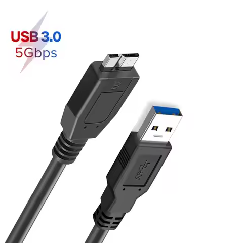 USB Hard Drive Cable USB 3.0 Micro B Cable for External HDD USB 3.0 Data Cord for WD Hitachi Lacie S