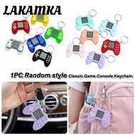 LAKAMKA Handheld Game Console, Game Toy Console Backpack Charm Classic Game Console Keychain, Mini N