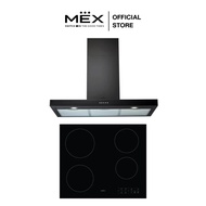 MEX Set รุ่น HVC264 + K633B90 เตาไฟฟ้าฐานกระจกเซรามิคและเครื่องดูดควันแบบสลิมไลน์