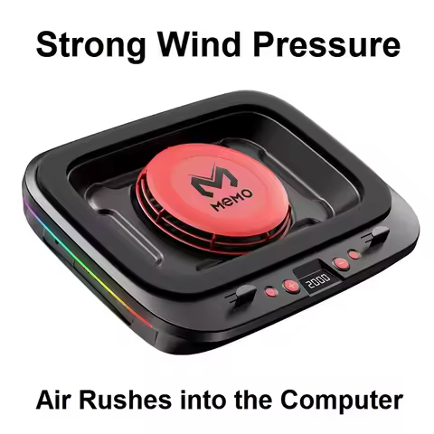 MEMO FL08 Strong Wind Cooling Stand Base Bracket Pad Powerful Fan Pressure Game Laptop Radiator Cool