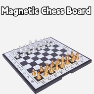 【Toy Optimization】 Chess Board Tournament Size International Chess Set Portable Folding Magnetic Chess Board
