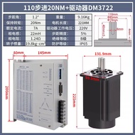 Tiga fasa 86/110/130 Set Motor Stepper DM3522/3722/3922 Pemandu Motor Hibrid 220V