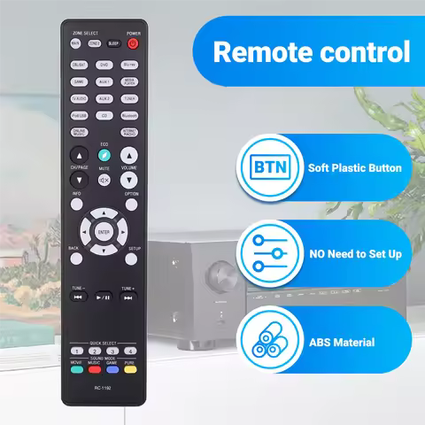Shop Now RC-1192 for Denon AV RECEIVER AVR-S900W AVR-X2100W AVR-X2200W Remote Remote Control