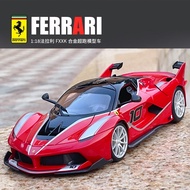 [Ready Stock Hot Sale] Beegeo 1: 18 Ferrari FXXK EVO Car Model Alloy Collection Toy Car Valentine's 