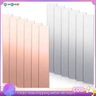 12 Pcs Pure Copper Zinc Anode Sheet 99.9% High Purity Copper Zinc Electrode Strips 0.04 Inch X 0.98 