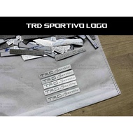 TRD Sportivo Emblem Logo Badge for body kit bodykit skirt Toyota Vios Carmy Perodua Bezza Aluminum S