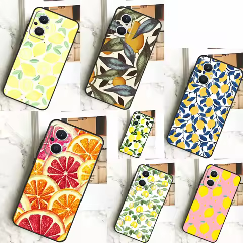 Summer Fruit Lemon Case For OPPO Reno 5 Lite 4 6 7 8 10 Pro 11 F 4Z 5Z 8T OPPO Find X2 X3 Lite X5 X6