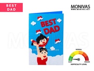 Best Dad Card Handmade Fathers Day Gift DIY Birthday Present