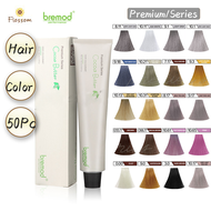 50Pcs Bremod Premium Series Cocoa Butter Hair Color Dye （Ash，Smokey，Mocha，Fashion，Gray，Blonde）