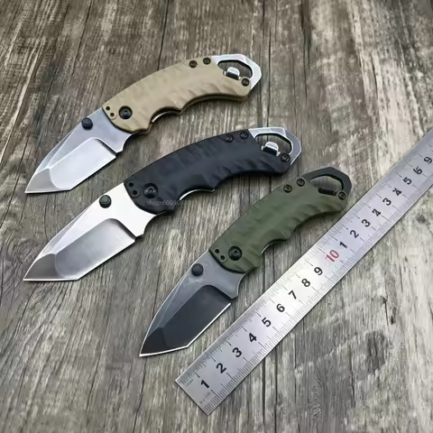 Model 8750 Available in 3 Colors, 8Cr13MoV Steel Outdoor Camping Utility Gear, Must-Have Equipment f