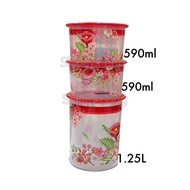 Tupperware Lucky Bloom One Touch 1.25L @ 590ml