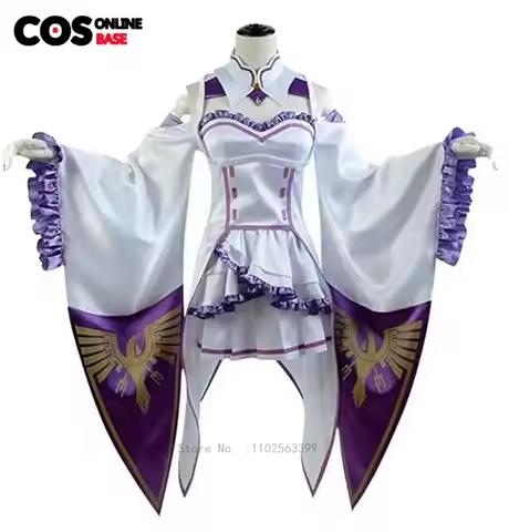 Emilia Cosplay Costume Custom sizes