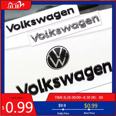 VW GTI GOLF 2026 Hot For VW VOLKSWAGEN ABS Car Trunk Volkswagen Logo Decorative Sticker For VW Golf 