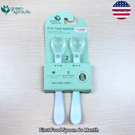 Green Sprouts® First Food Spoons 6+Month ช้อนตักอาหาร สำหรับเด็กอายุ 6 เดือนขึ้นไป