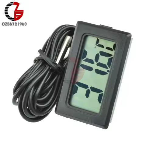 TPM-10 FY-10 2M 3M 5M LED Digital Thermometer Temperature Sensor Meter Detector Tester 5V 12V for Ca
