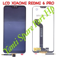 lcd touchscreen xiaomi redmi 6 pro mi a2 lite original terlaris new - hitam