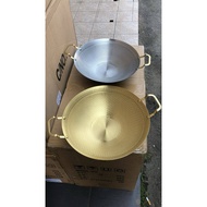 Kuali Sarang Lebah Emas Perak Honeycomb Wok Gold Silver 30cm Stainless Steel Non Stick Wok
