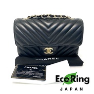 △ Chanel 香奈兒 V Stitch Black Lambskin Gold-tone Metal Chain Flap Bag A69900 No.23 黑色羊皮金色金屬肩揹袋 - 24701