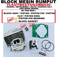 Block Mesin Rumput TL43 TB43 TU43 Heavy Duty Mesin Rumput Cylinder Piston kit