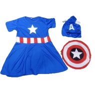 captain girl costume for kids 2yrs to 8yrs